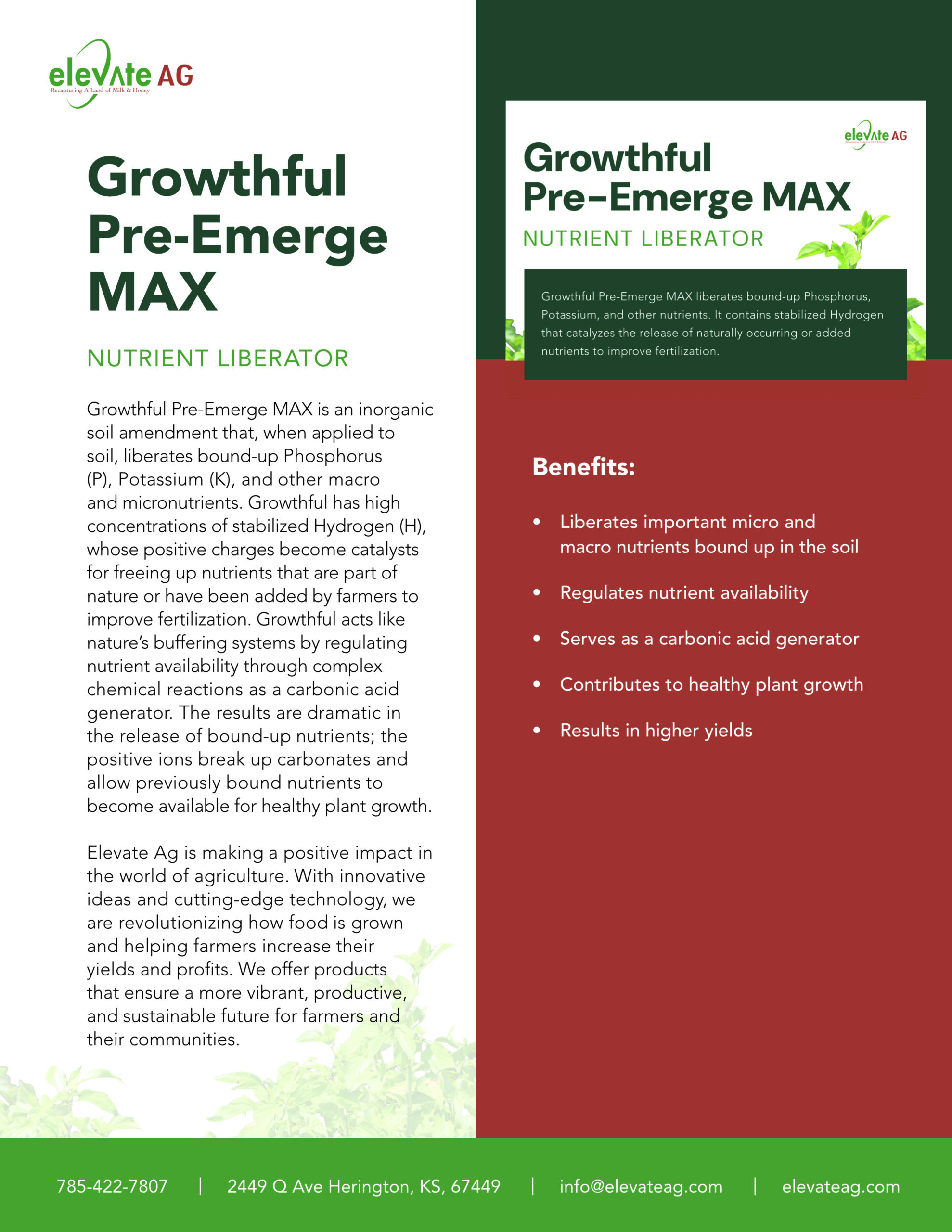 growthful pre emerge max sds sheet